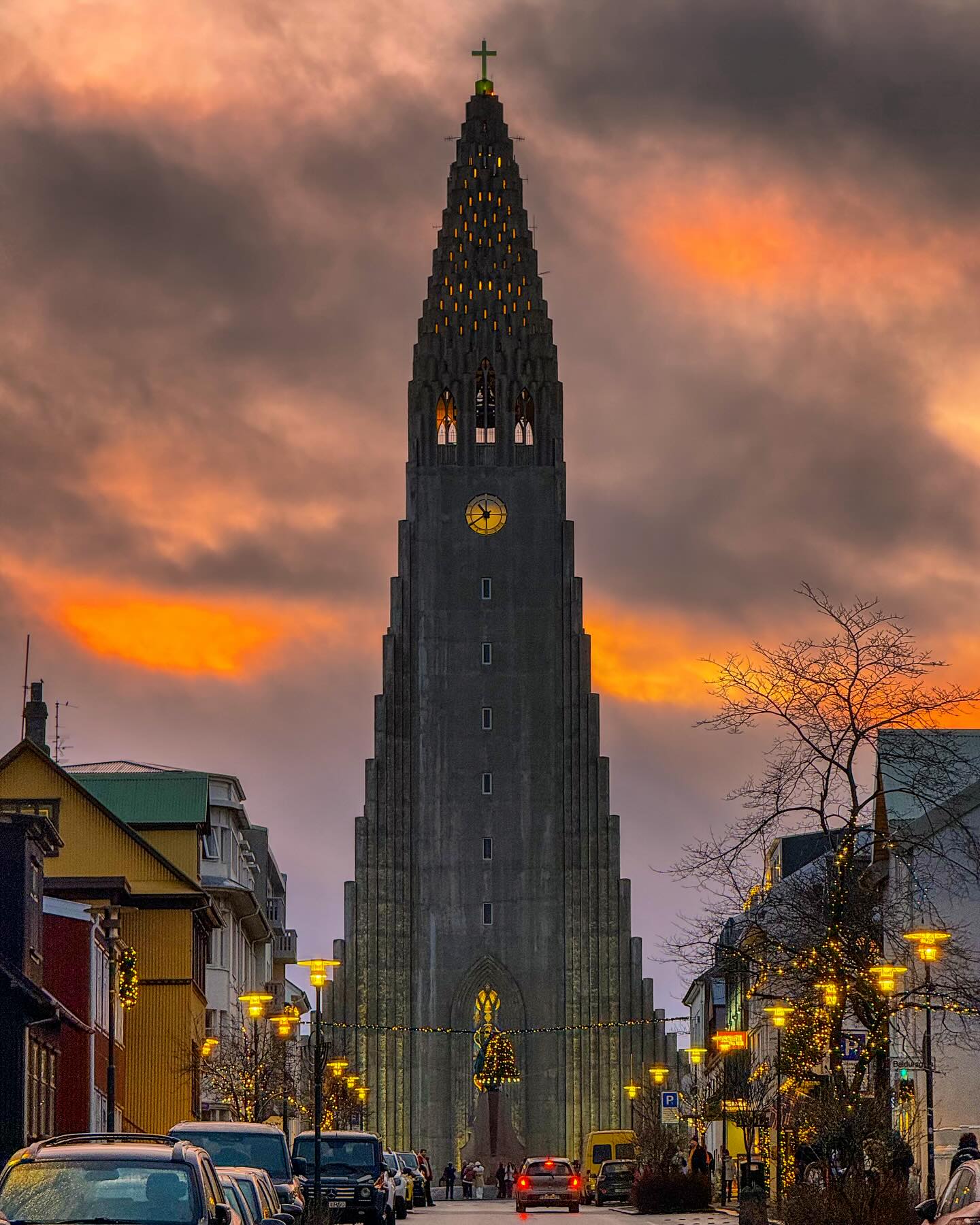 #iceland #church #sky