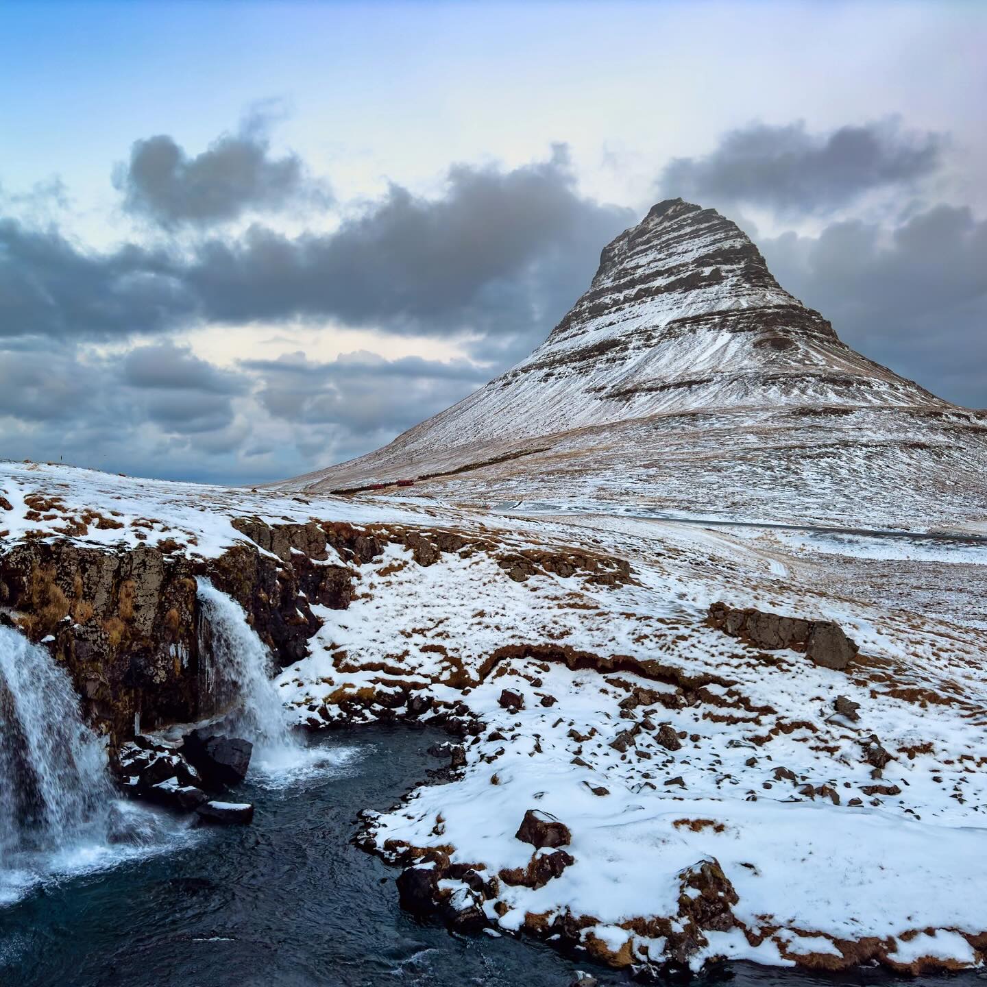#iceland #waterfall #mountains